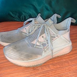 Puma Ignite Pink Grey Suede Sneakers